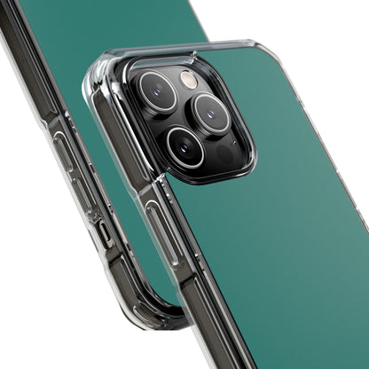 Celadon Green - Clear Impact Case for iPhone