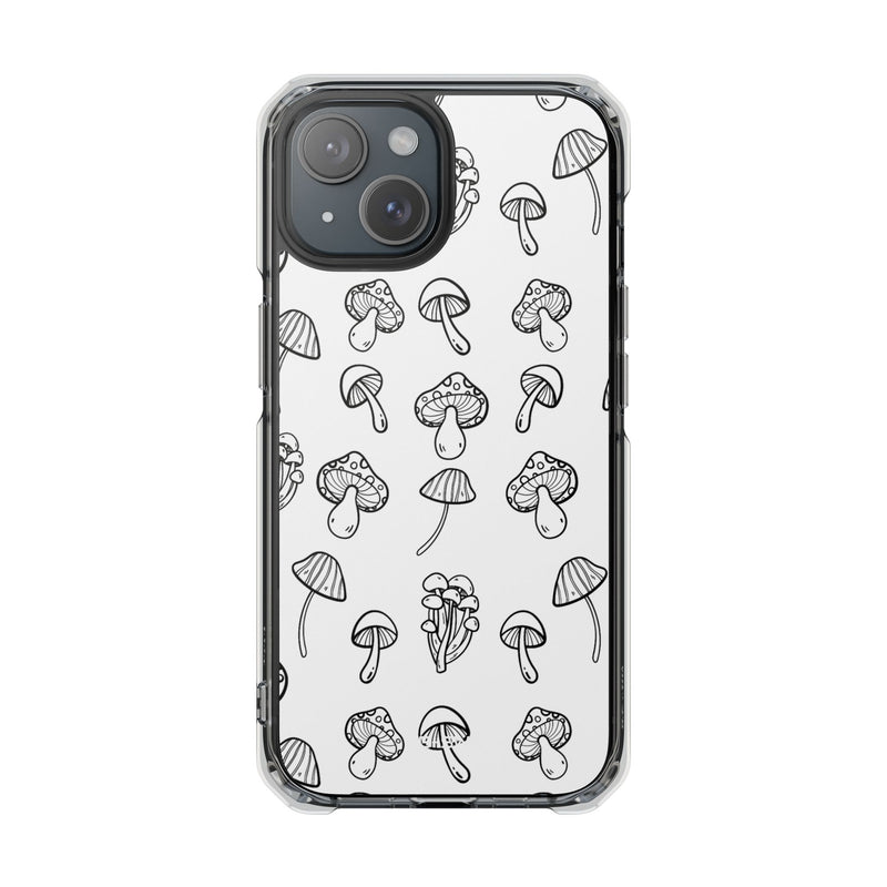 Mushroom Line Play iPhone Case - Impact