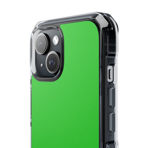 Lime Green | Phone Case for iPhone (Clear Impact Case - Magnetic)