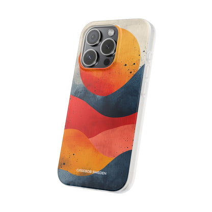 Sunburst Waves - Flexi iPhone 15 Phone Case