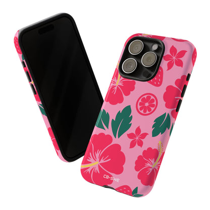 Tropical Hibiscus Harmony - iPhone Case