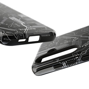 Circuitry Elegance: Futuristic Precision - For Samsung S24