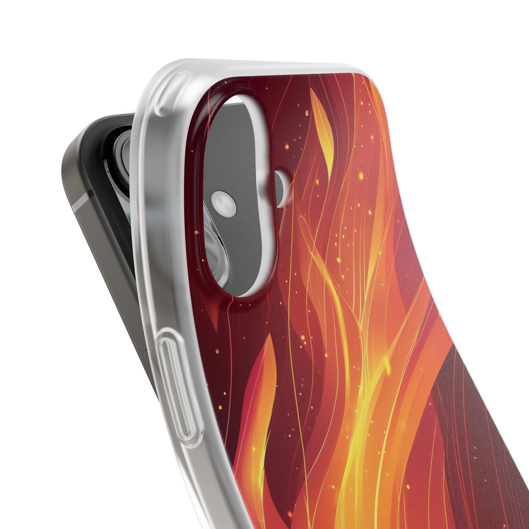 Flaming Flow iPhone 16 Case - Soft