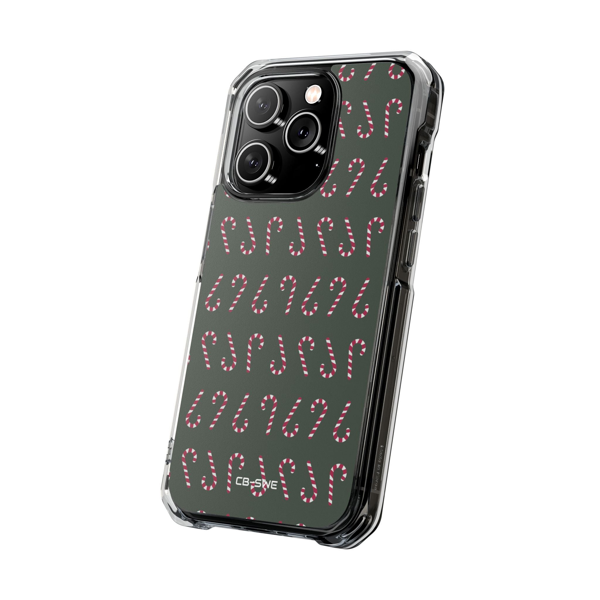 Candy Canes Aligned iPhone Case - Impact