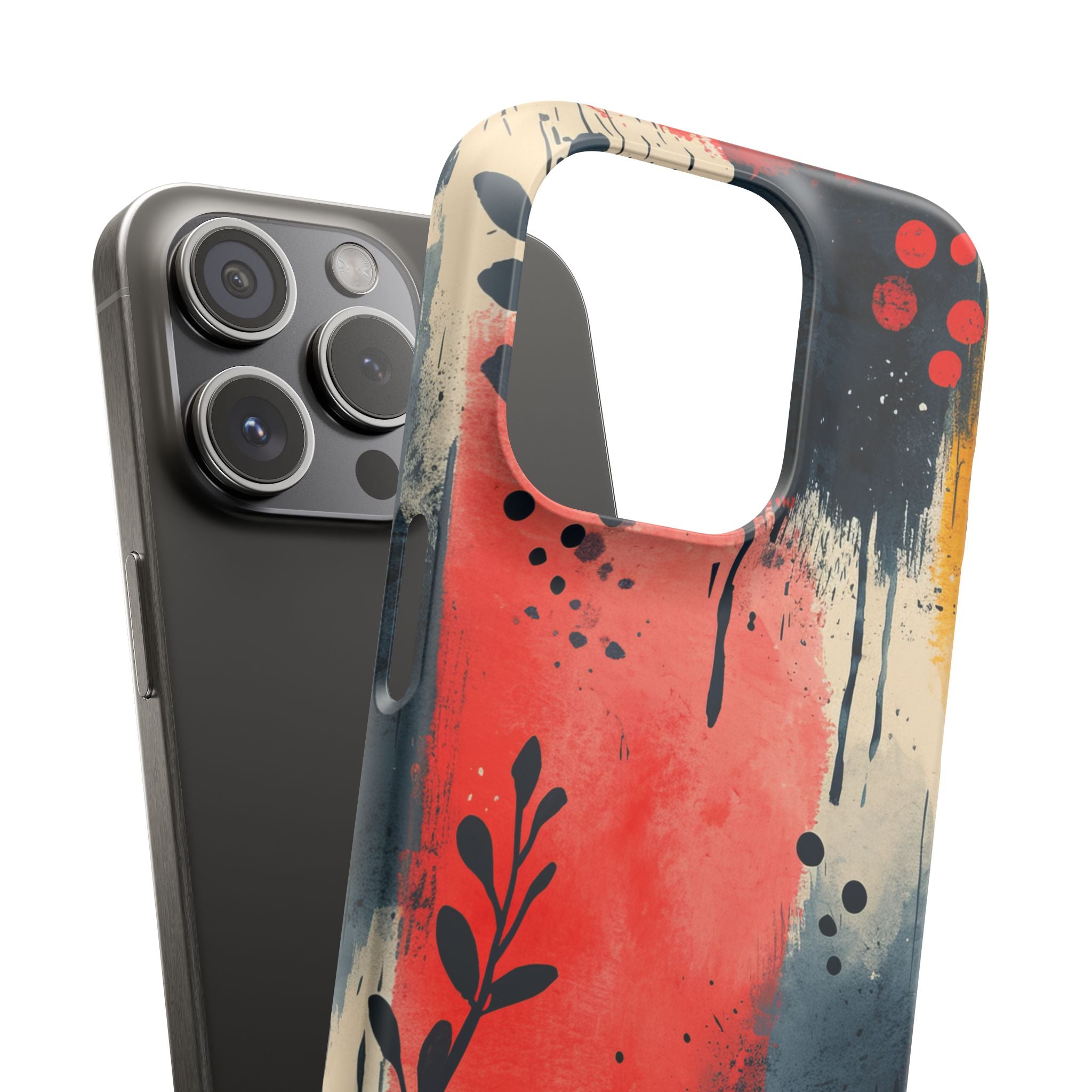 Vibrant Floral Energy iPhone 15 - Slim Phone Case