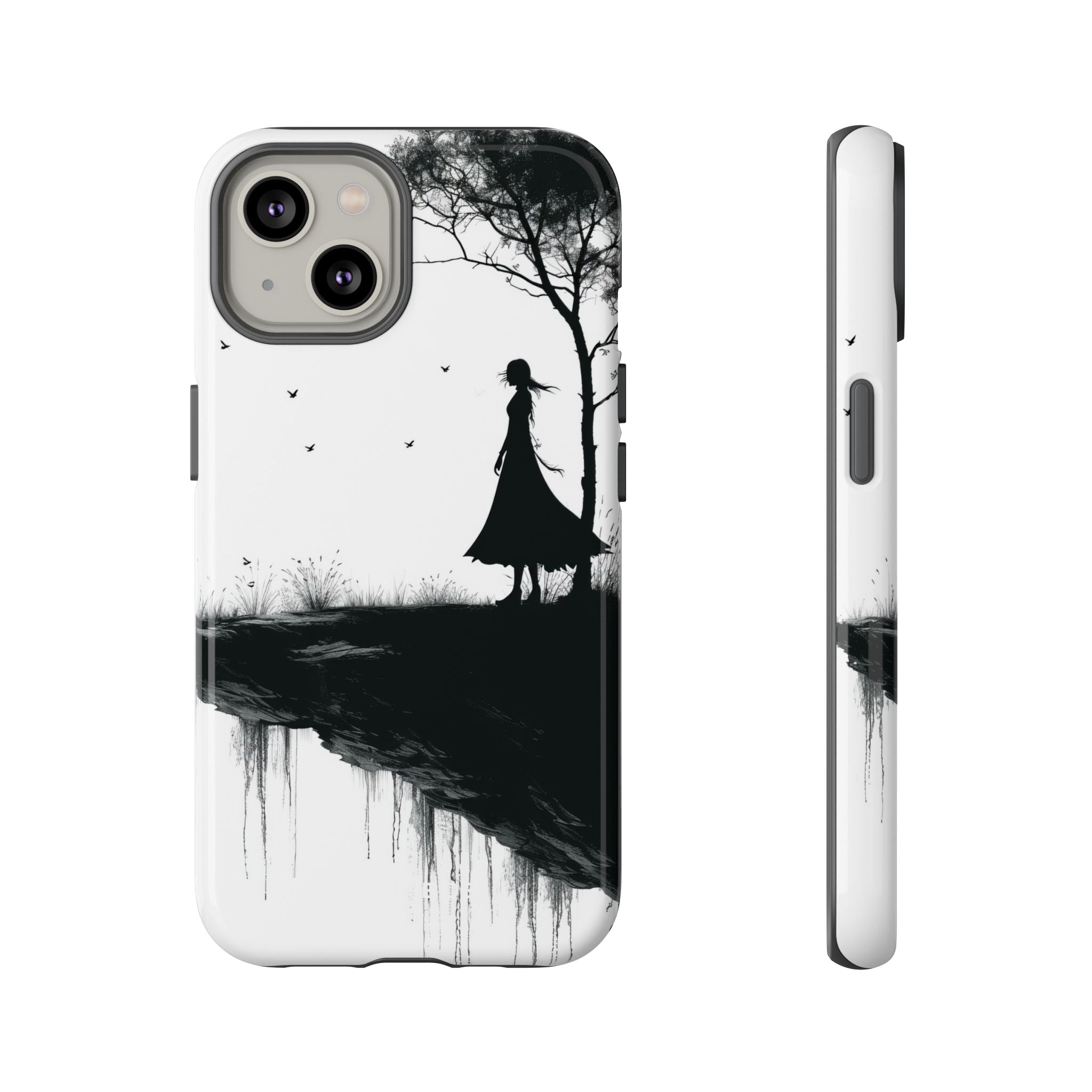 Cliffside Silhouette iPhone 14 Case - Tough