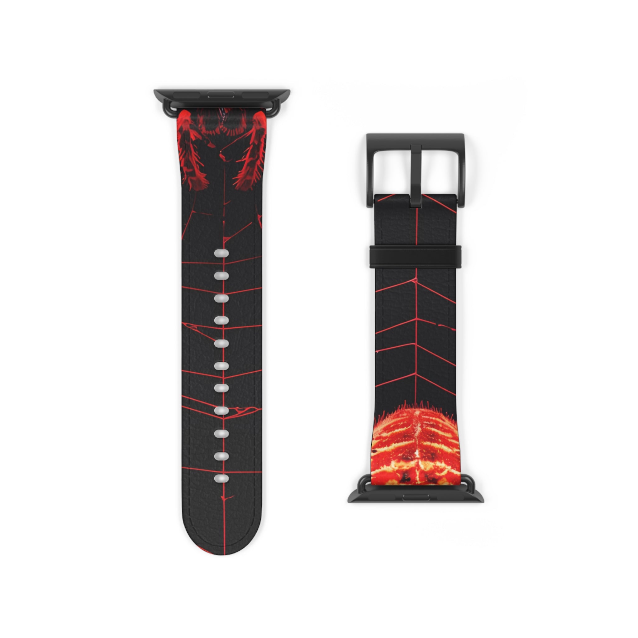 Crimson Spiderweb - Watch Band