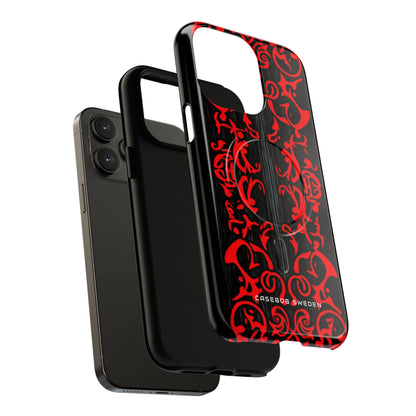 Gothic Crimson Symmetry iPhone 14 | Tough+ Phone Case