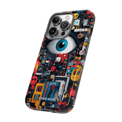 Digital Eye Blue iPhone 14 Pro Case - Tough