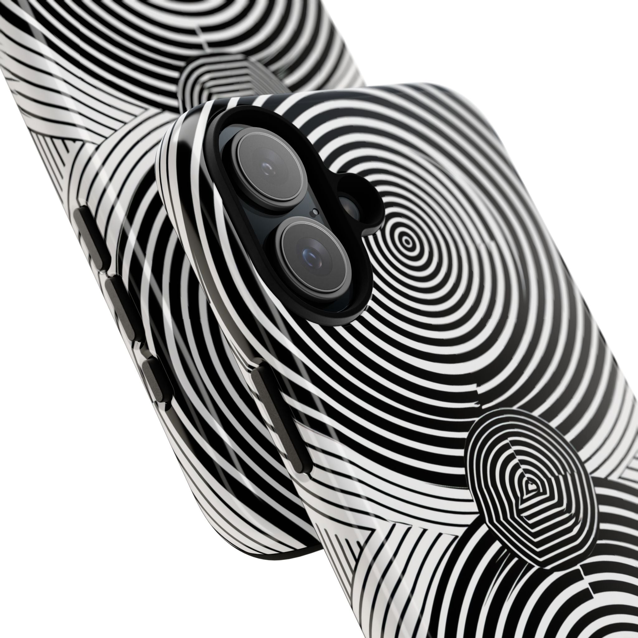 Dynamic Depth: Black and White Op-Art - for iPhone 16