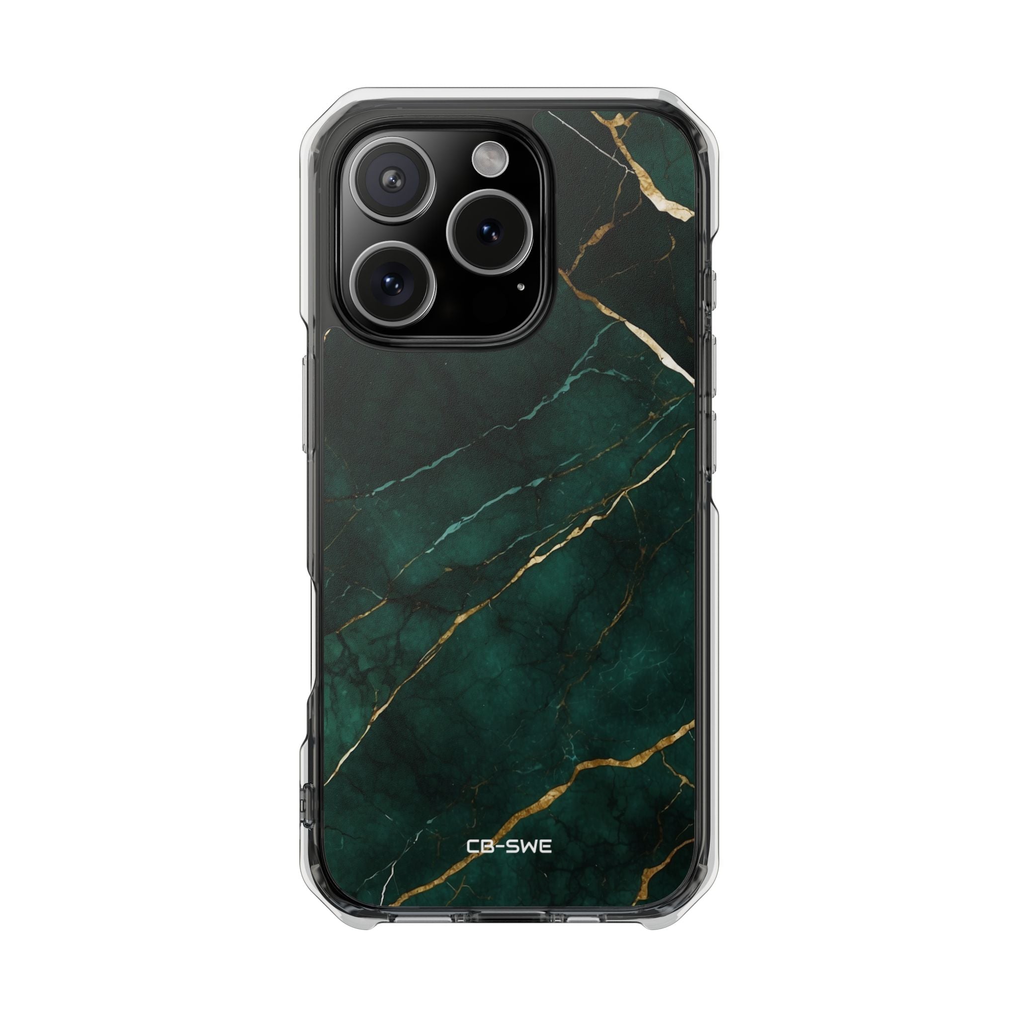 Emerald Veins Flow iPhone Case - Impact