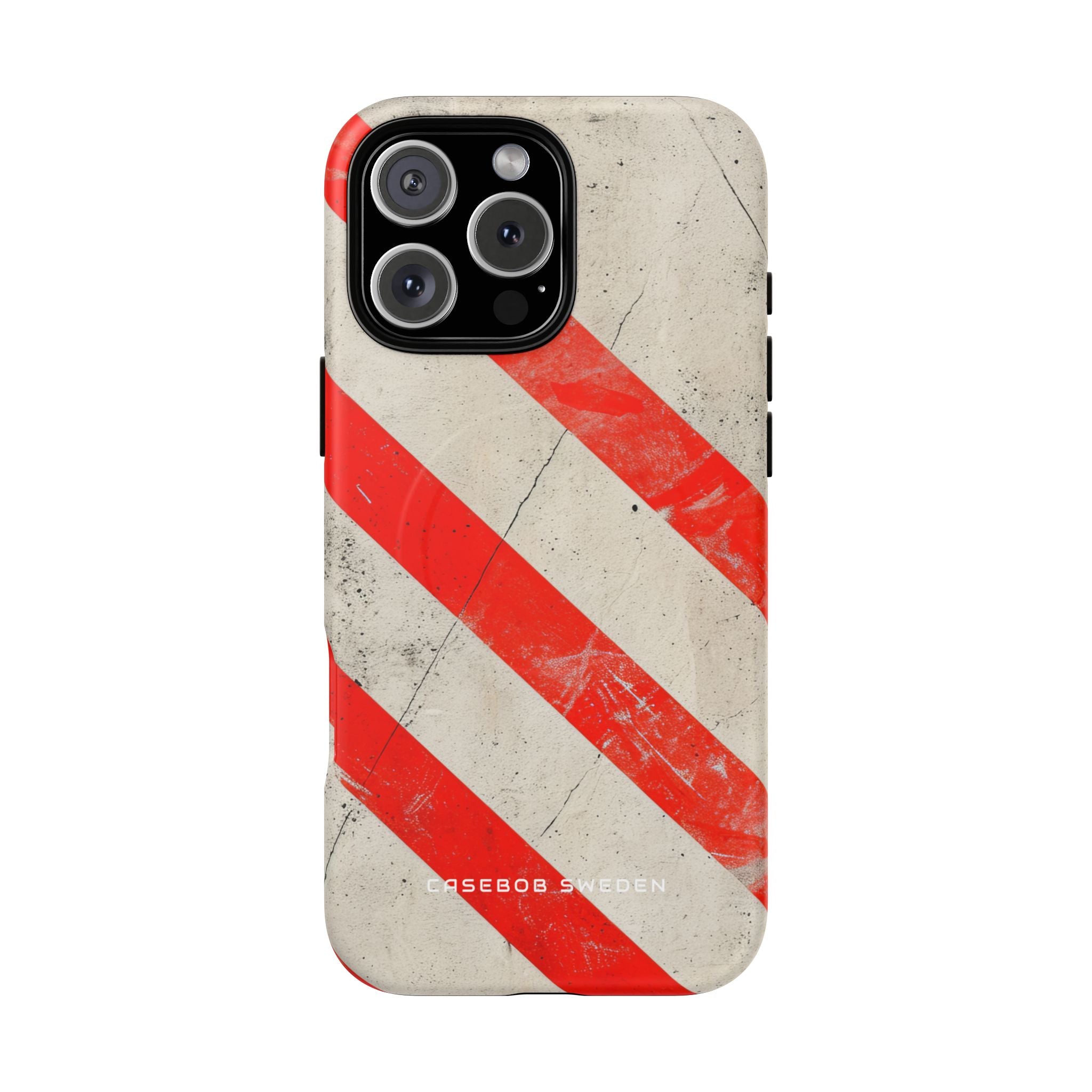 Striker Crimson Stripes iPhone 16 | Tough+ Phone Case