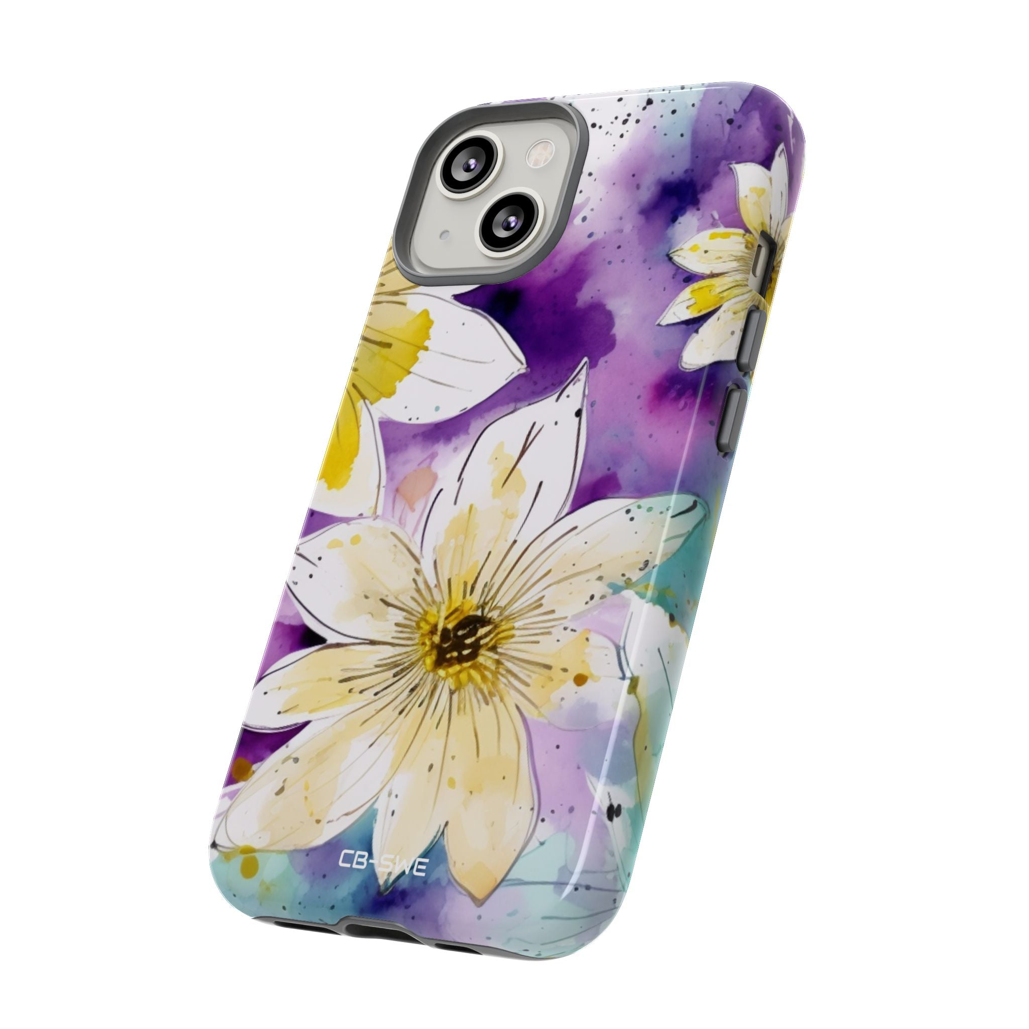 Vibrant Watercolor Flowers - iPhone Case