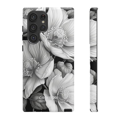 Monochrome Petal Dance  Samsung S22 - Tough