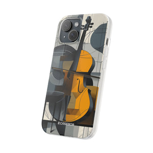 Cello-Abstraktion | Flexible Handyhülle für iPhone