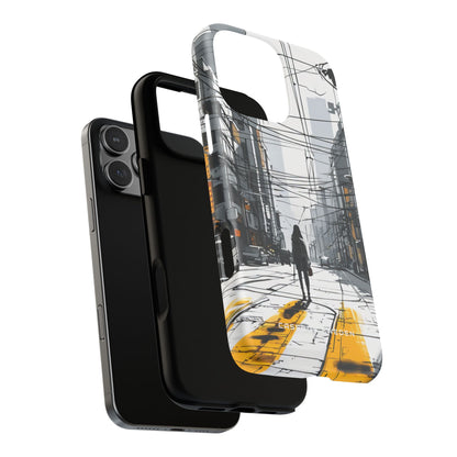 Urban Noir Streetscape iPhone 16 | Tough+ Phone Case