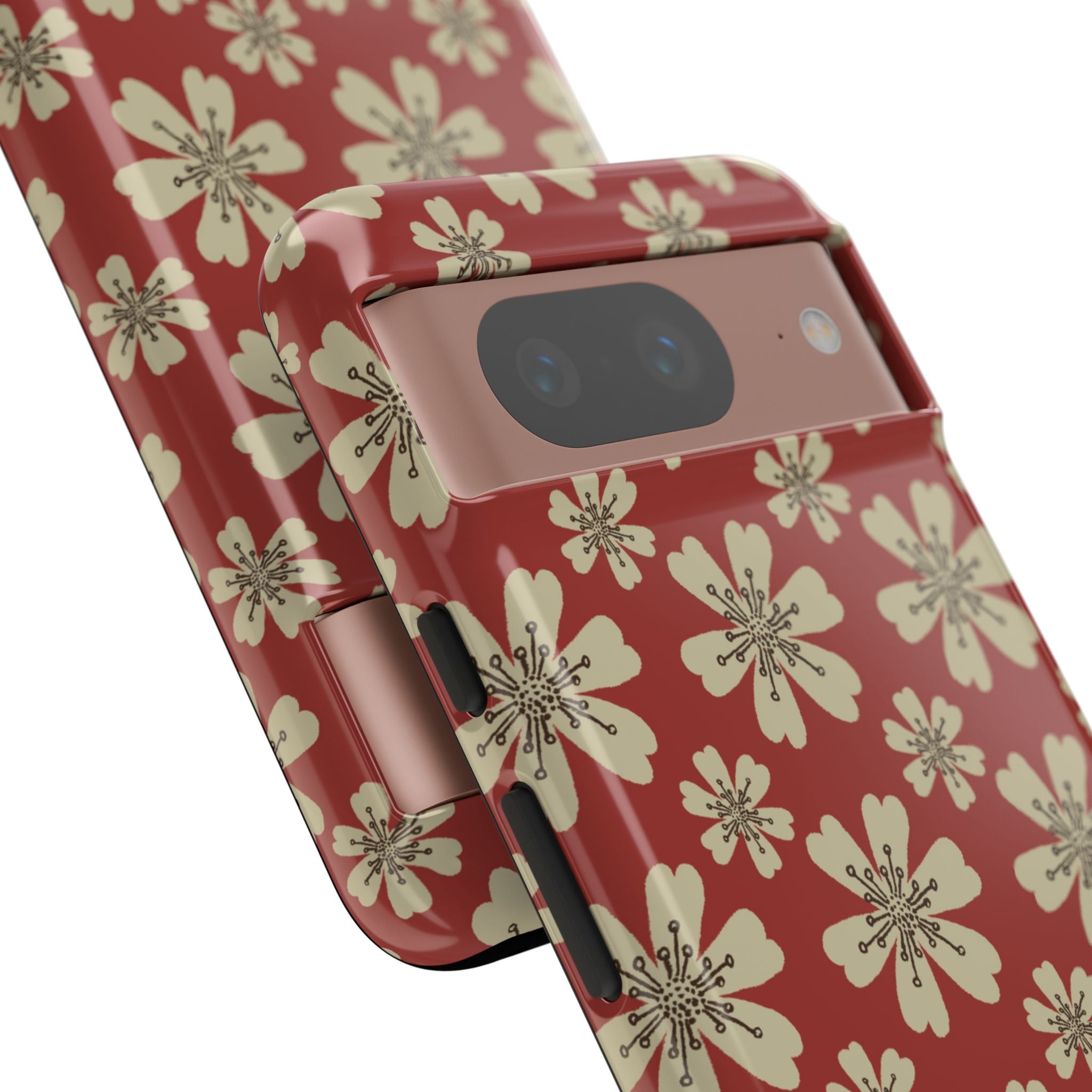 Retro Red Florals - Google Pixel Case