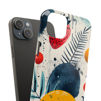 Vibrant Fruit Canvas - Slim iPhone 15 Phone Case