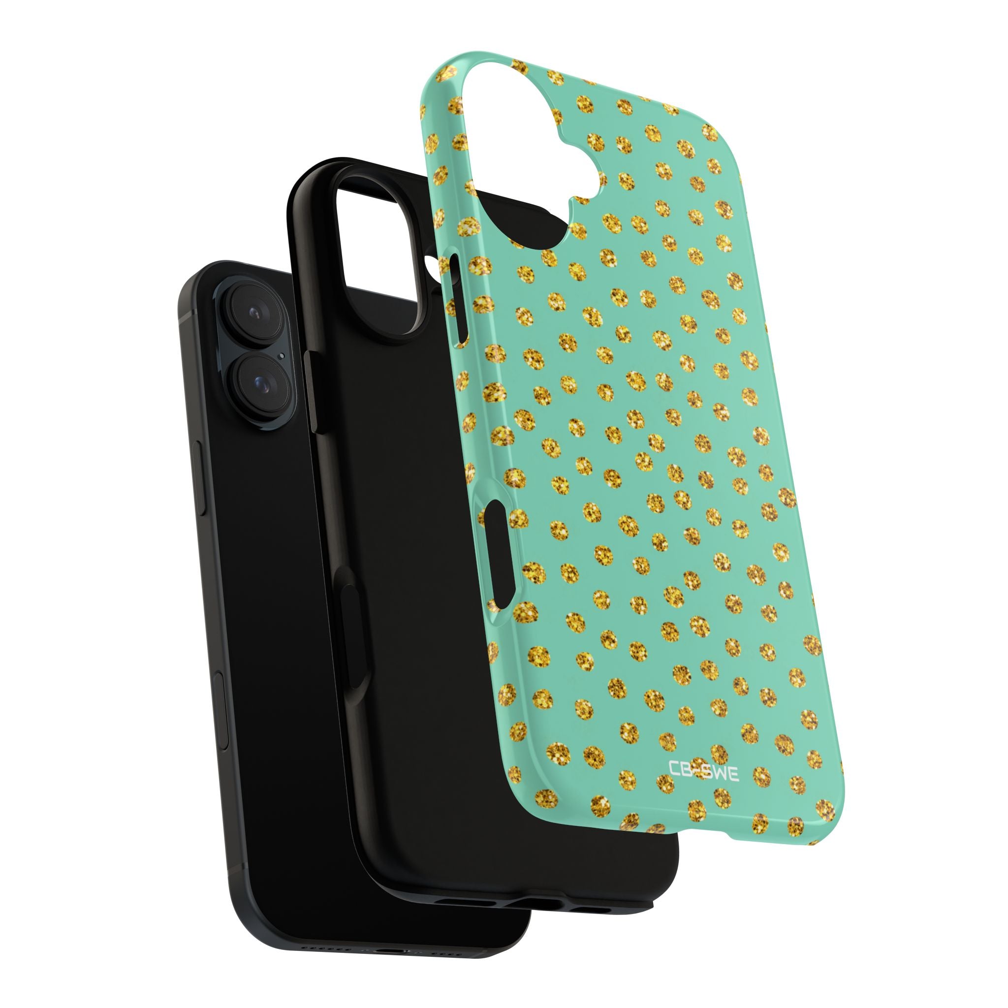 Golden Dots Dance - iPhone Case
