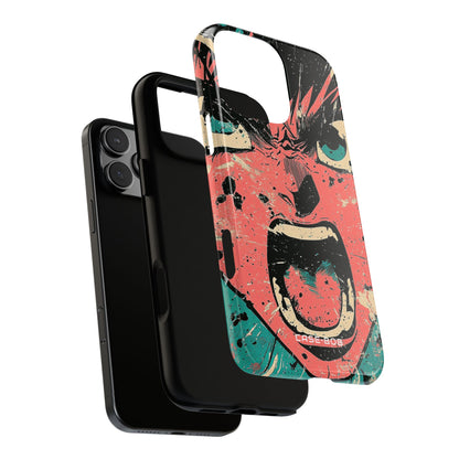 Screaming Face Pink iPhone 16 Pro Max Case - Tough