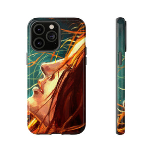 Oil Painting - Girl at Night - Protective Phone Case