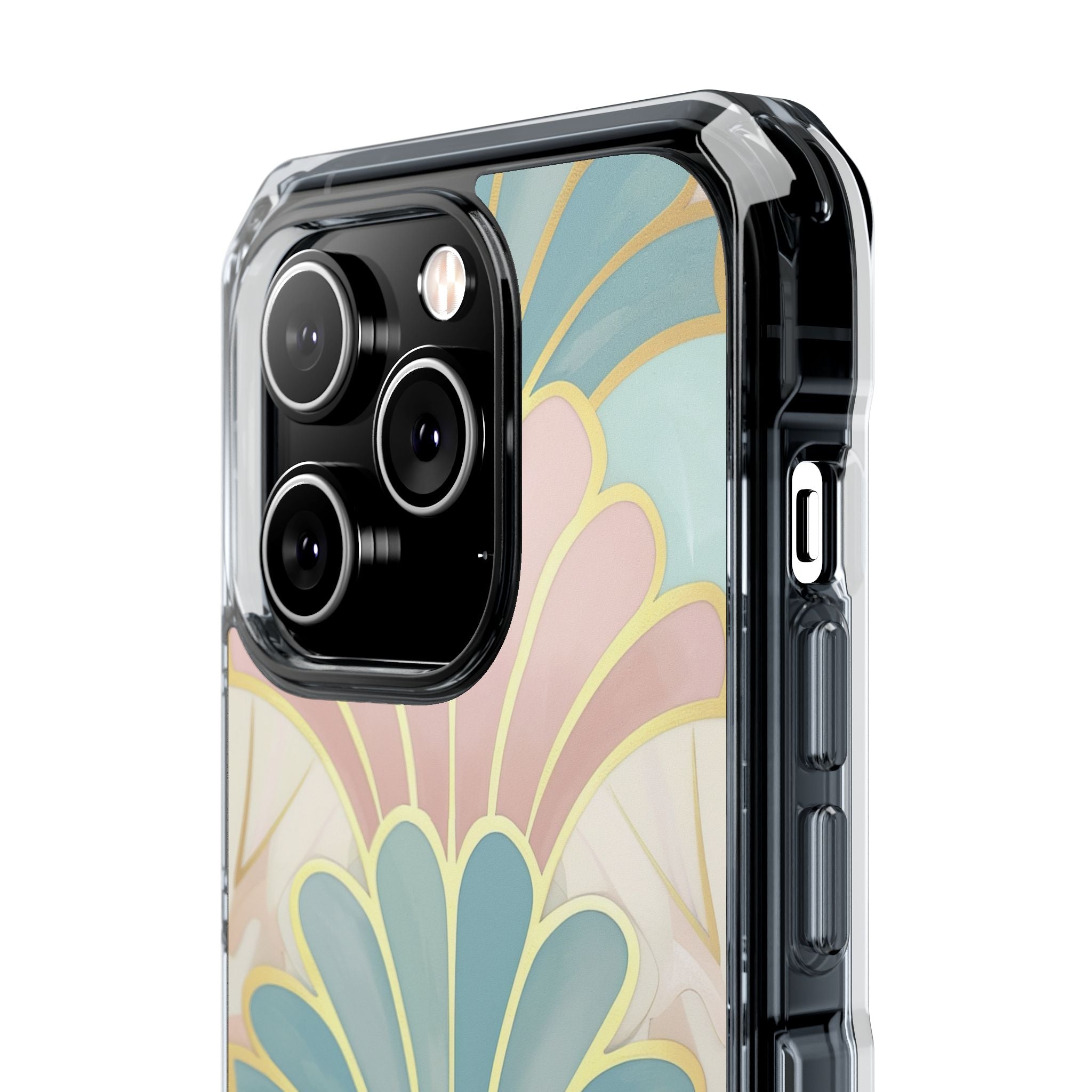 Pastel Deco Elegance - Clear Impact iPhone 14 Phone Case