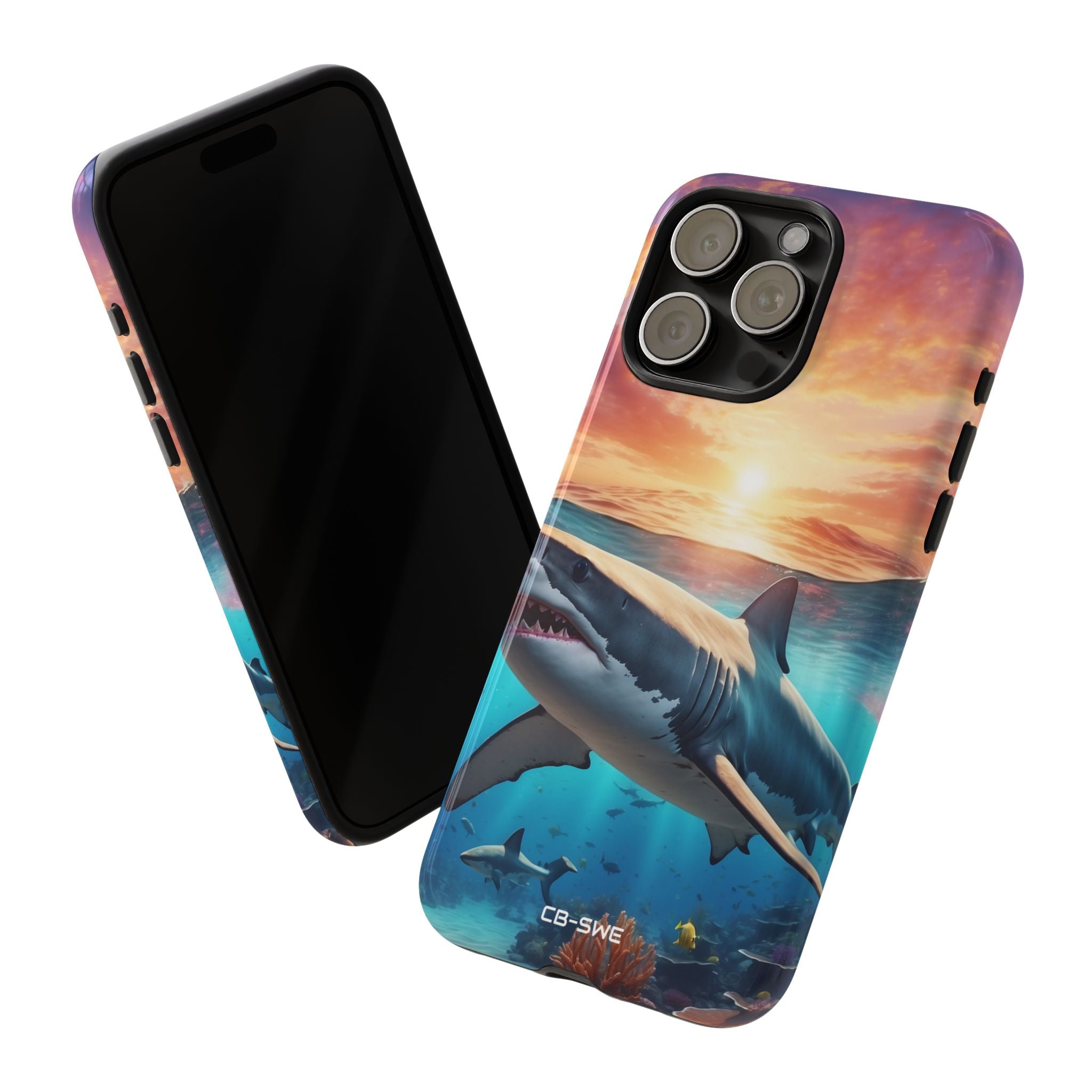 Shark Swims Through - iPhone Case