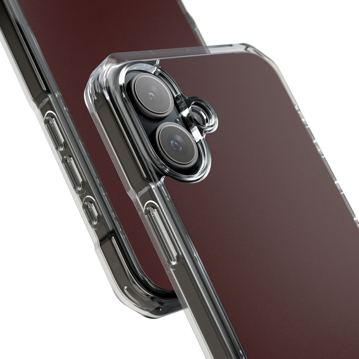 Oxblood Red | Phone Case for iPhone (Clear Impact Case - Magnetic)