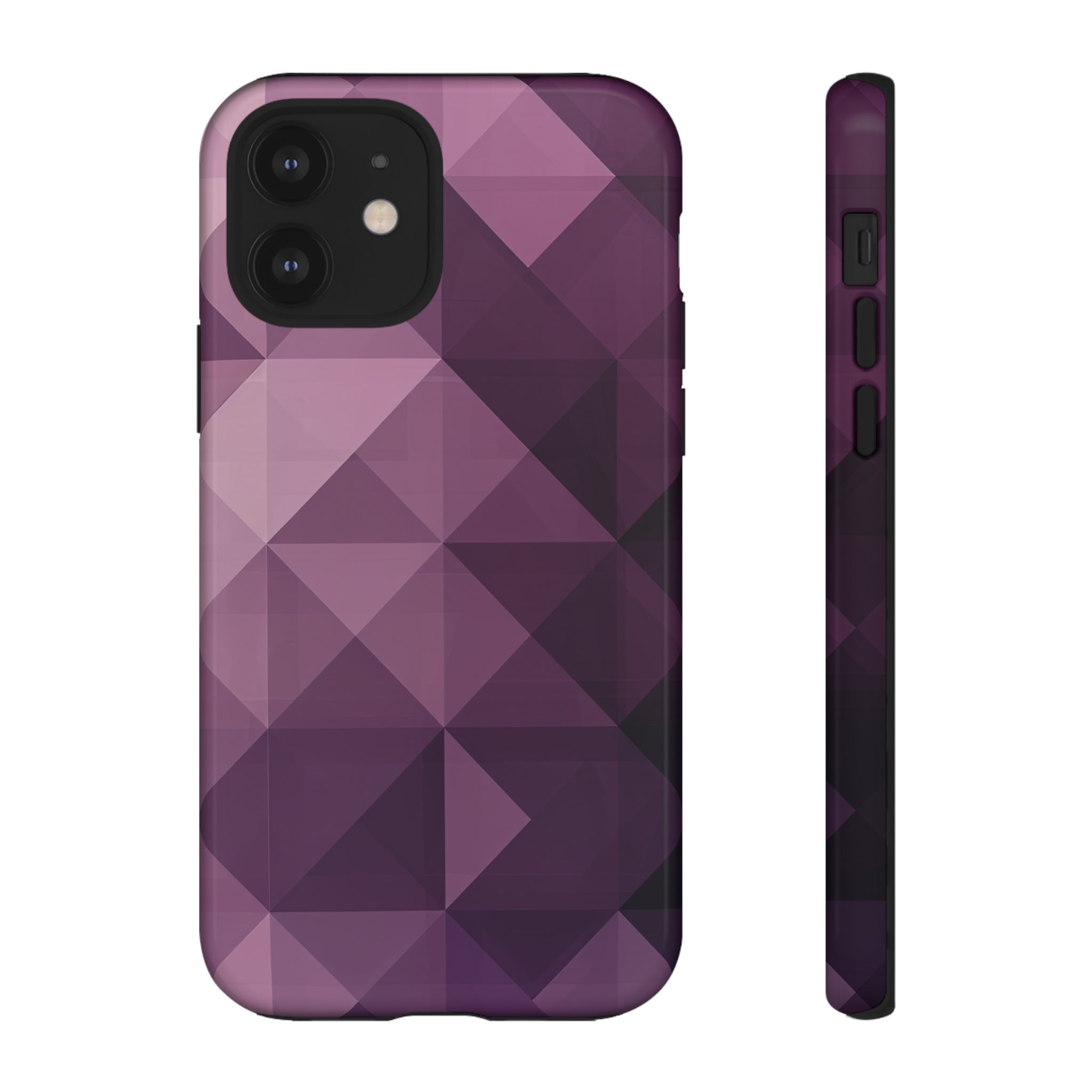 Purple Fade Squares - Protective Phone Case