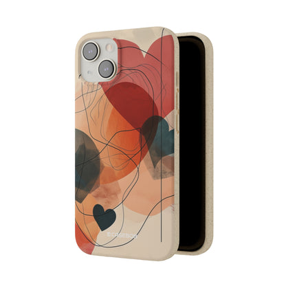 Abstract Heart Harmony | Biodegradable Phone Case