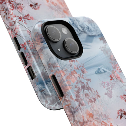 Floral Serenity Case - Tough + MagSafe® iPhone 15 Phone Case