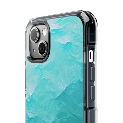 Soothing Aqua Currents iPhone 14 - Impact Clear+