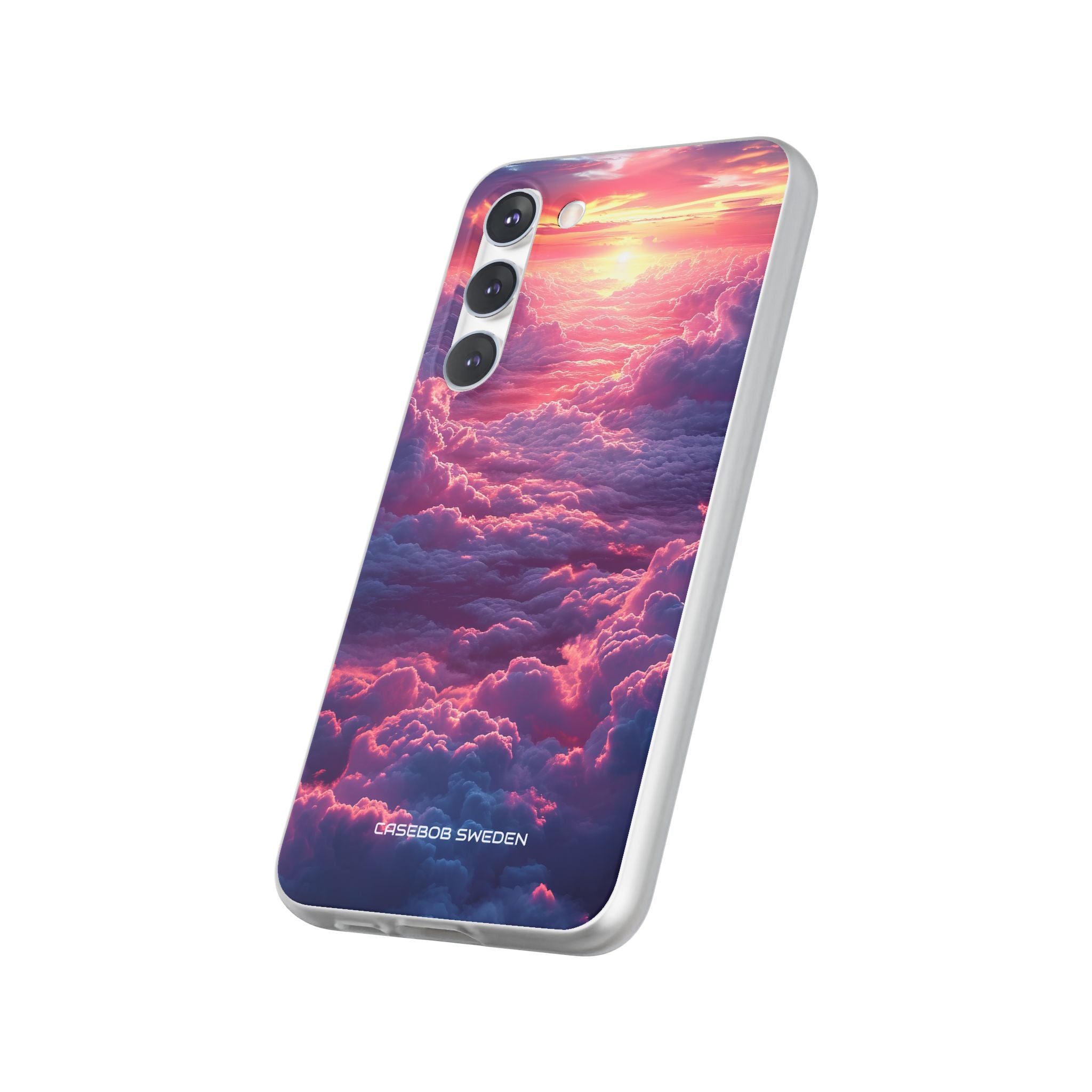 Pink Purple Clouds - Flexi Samsung S23 Phone Case