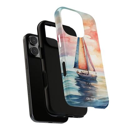 Sailboat Glides Calm - iPhone Case