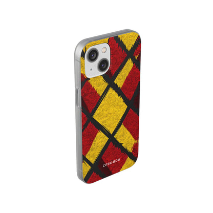 Cracked Diamond Grid iPhone 14 - Soft Case