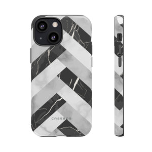 Grey Herringbone - Protective Phone Case