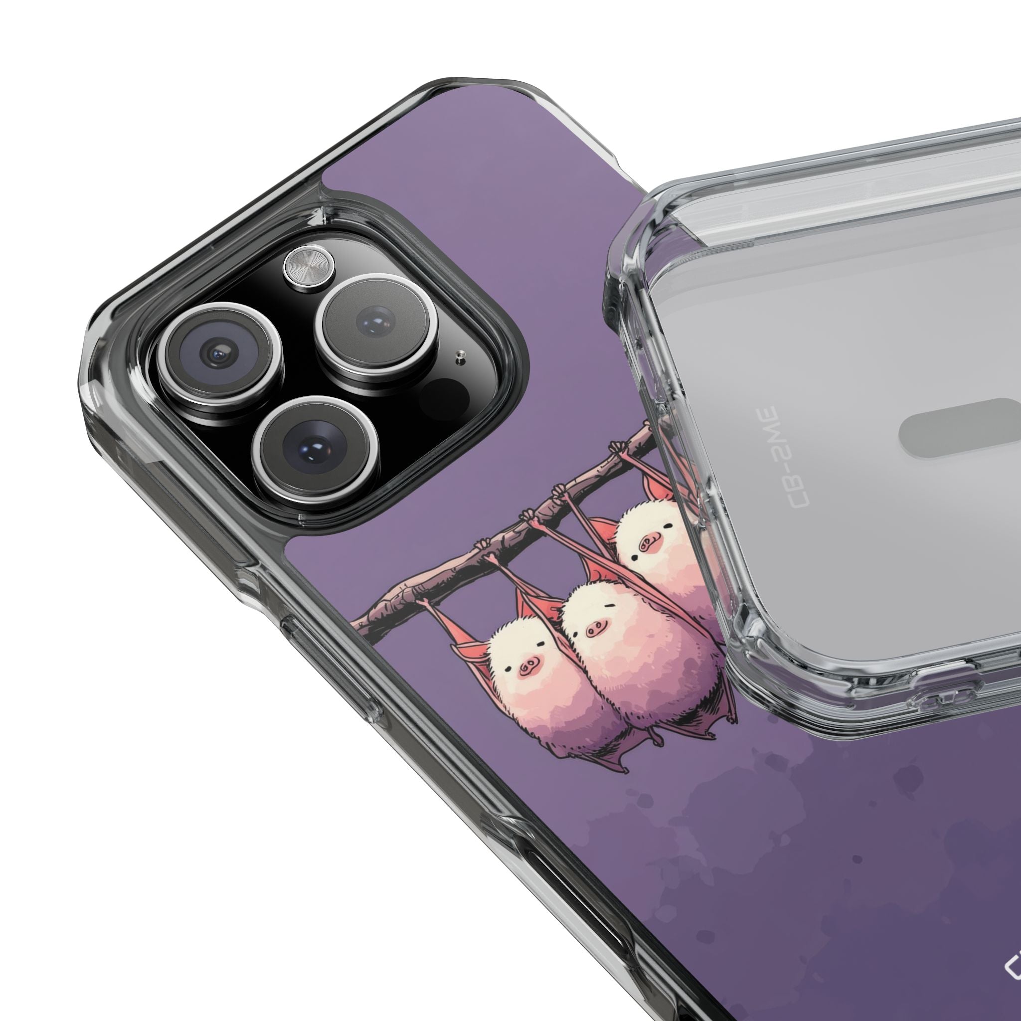 Bats Hang Playfully iPhone Case - Impact