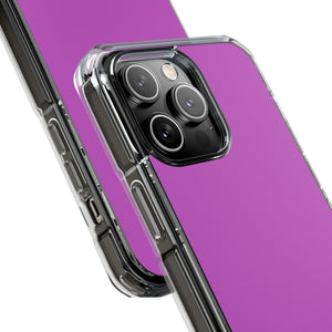 Deep Fuchsia | Handyhülle für iPhone (Clear Impact Case – Magnetisch) 