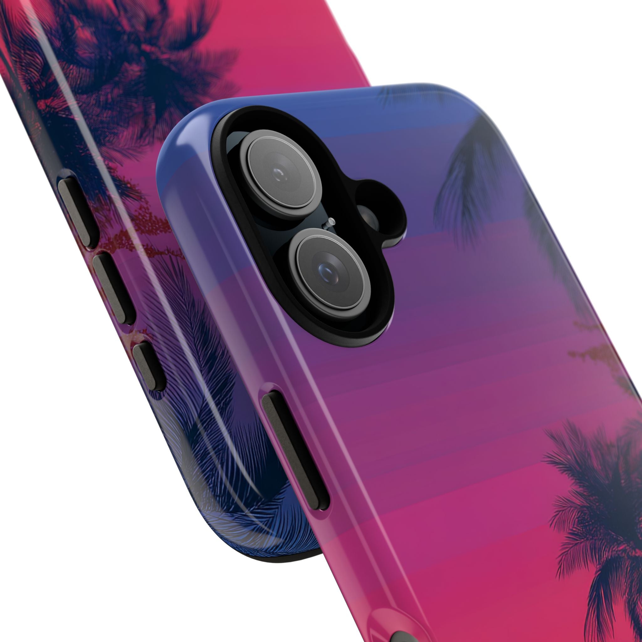 Tropical Sunset Silhouettes - iPhone Case