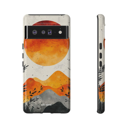 Sun Illuminates Mountains - Google Pixel Case