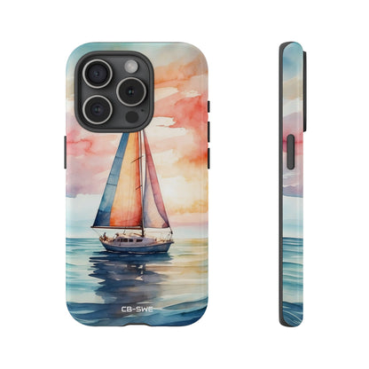 Sailboat Glides Calm - iPhone Case