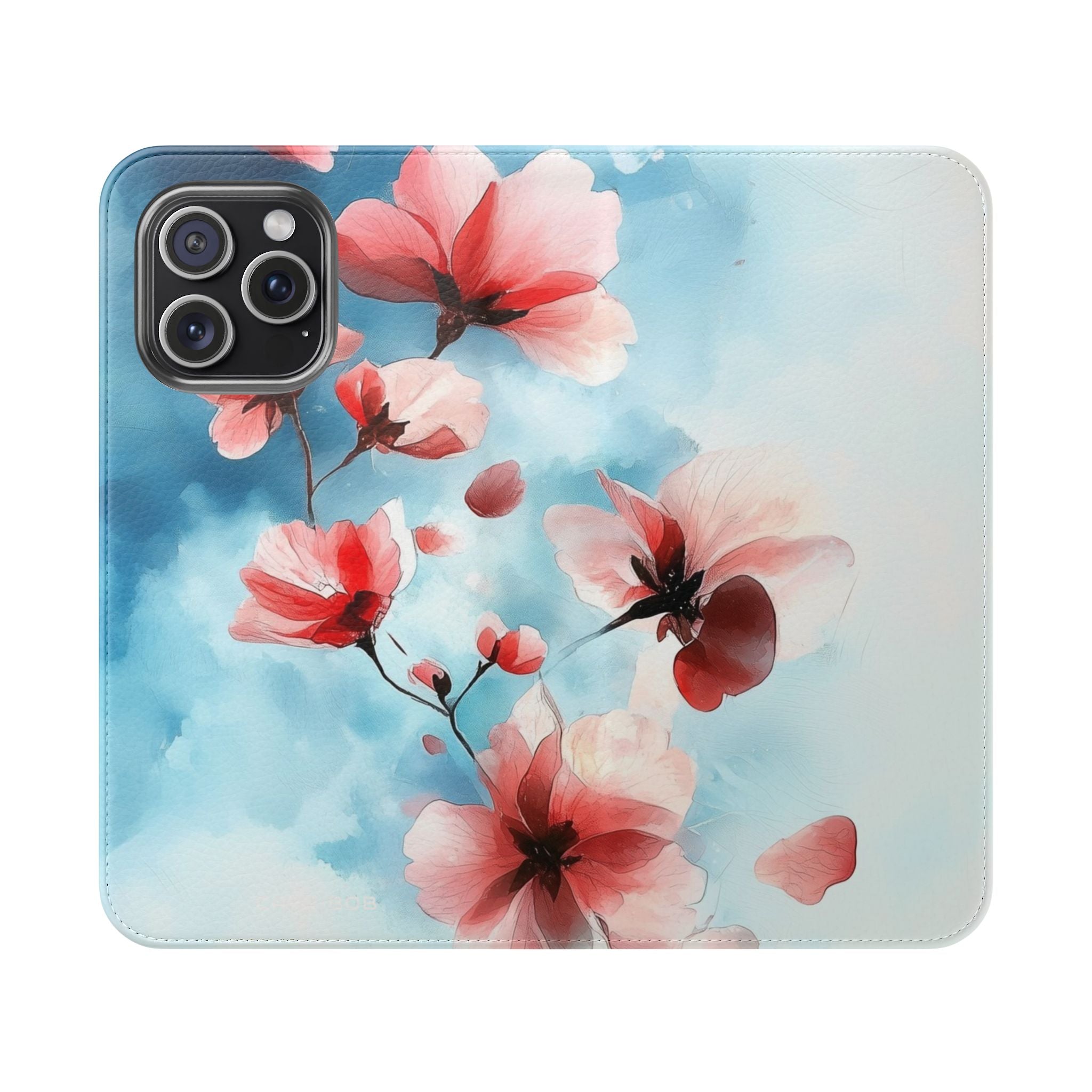 Pink Bloom Drift - iPhone 15 Pro Max Case - Wallet