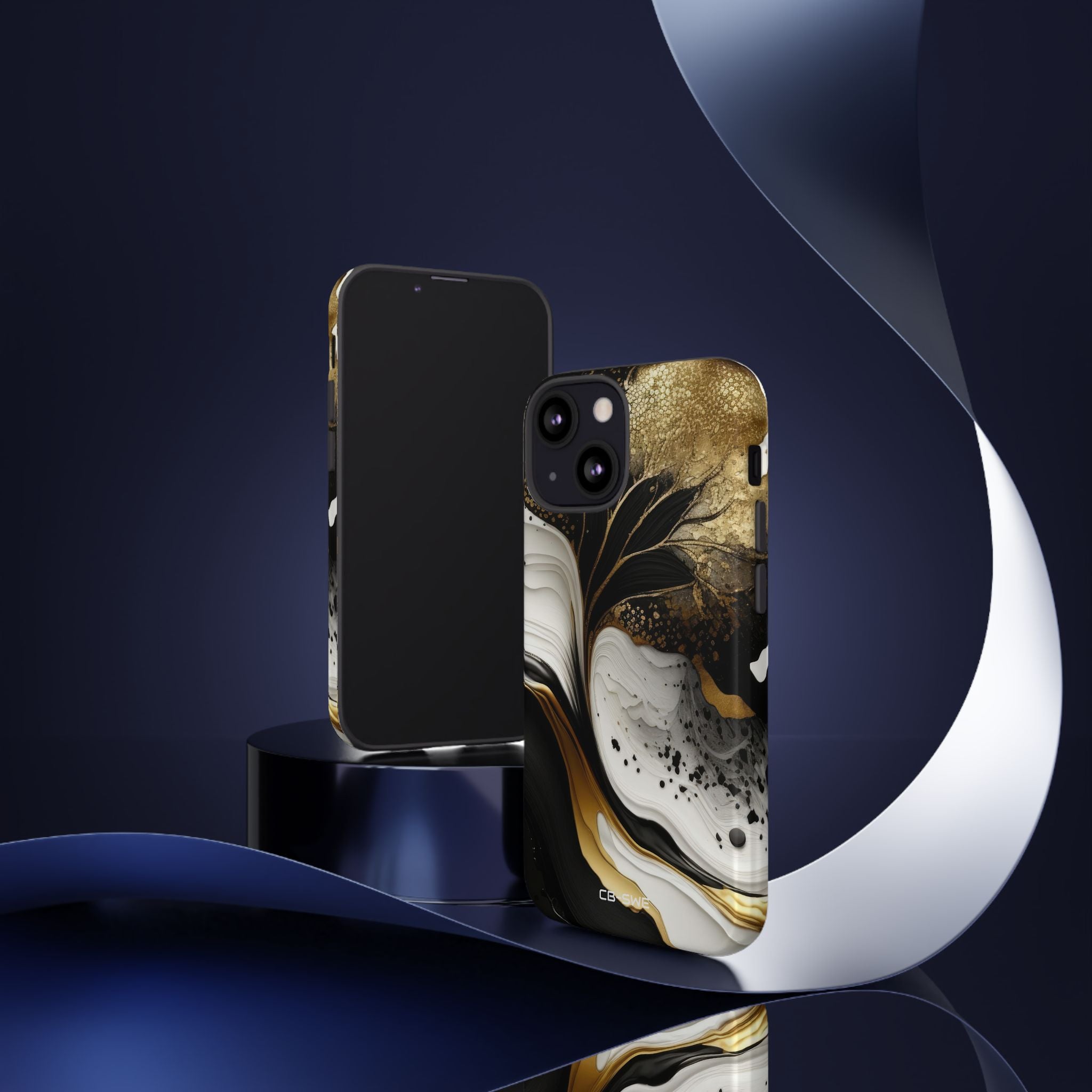 Gold Swirl Elegance - iPhone Case