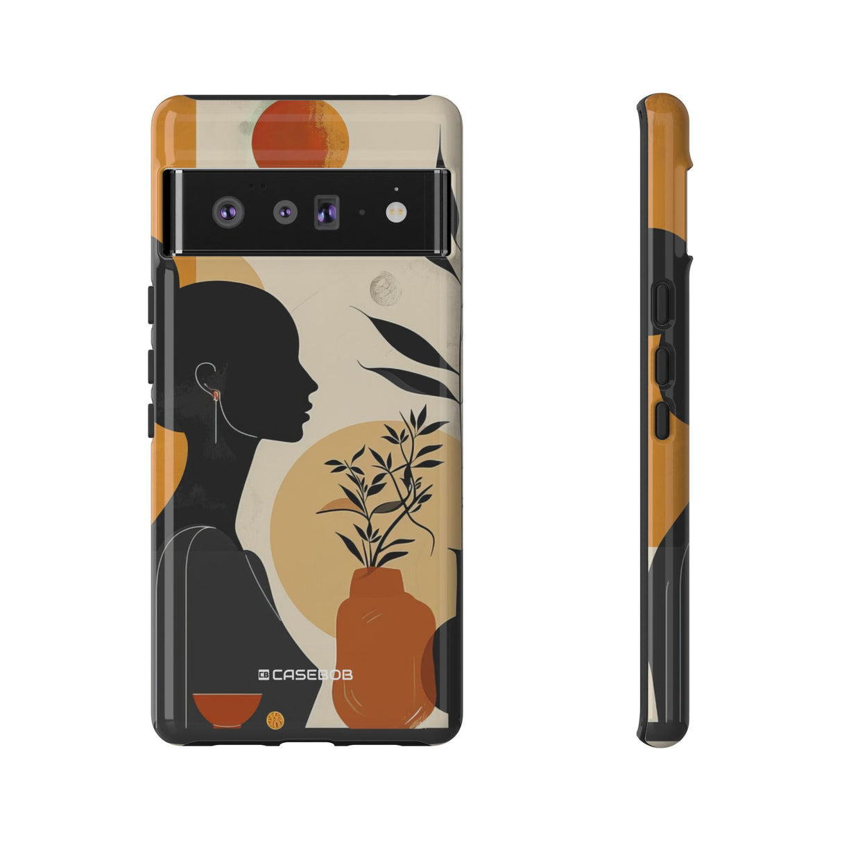 Modern Silhouette Tranquility | Protective Phone Case for Google Pixel