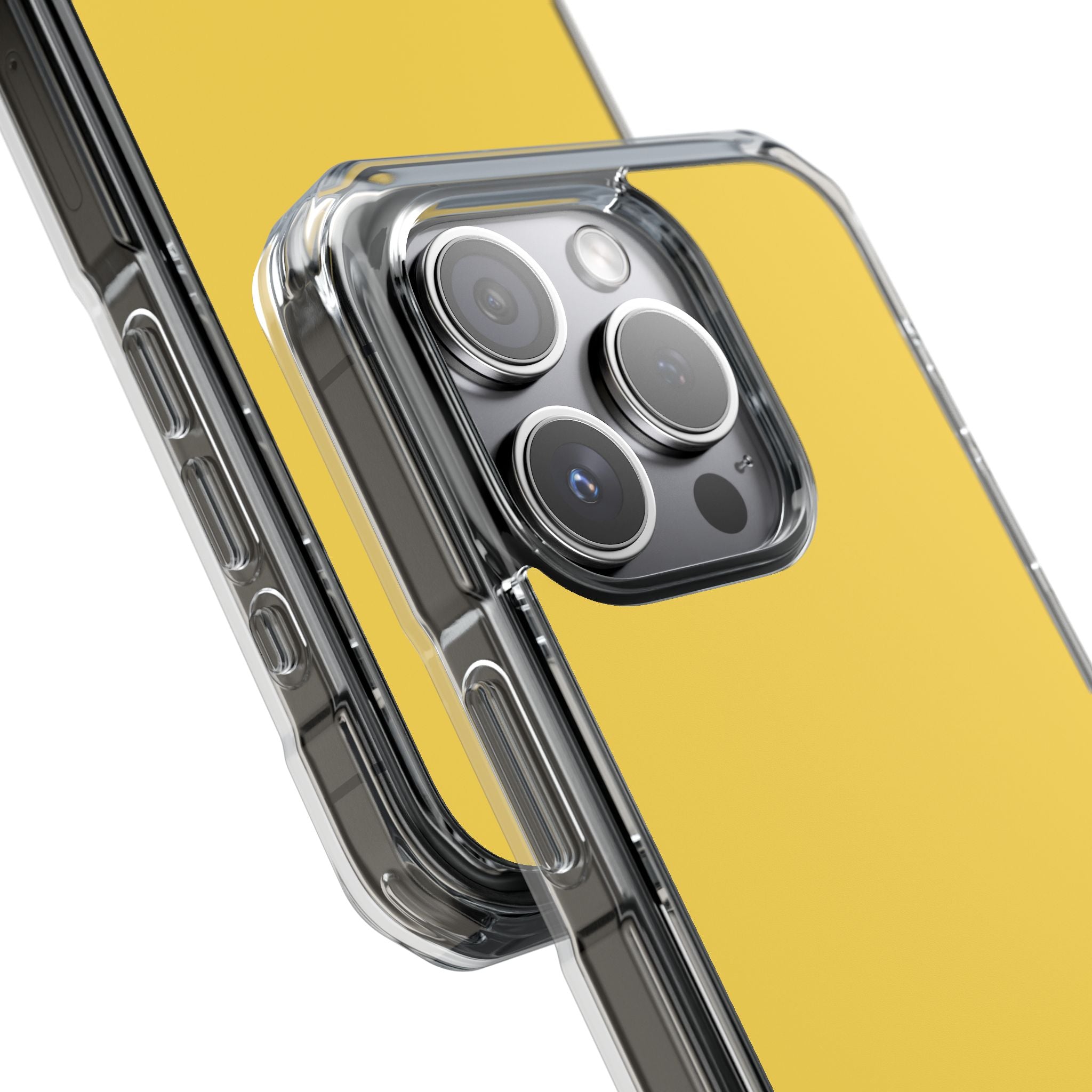 Mustard Yellow - Clear Impact Case for iPhone