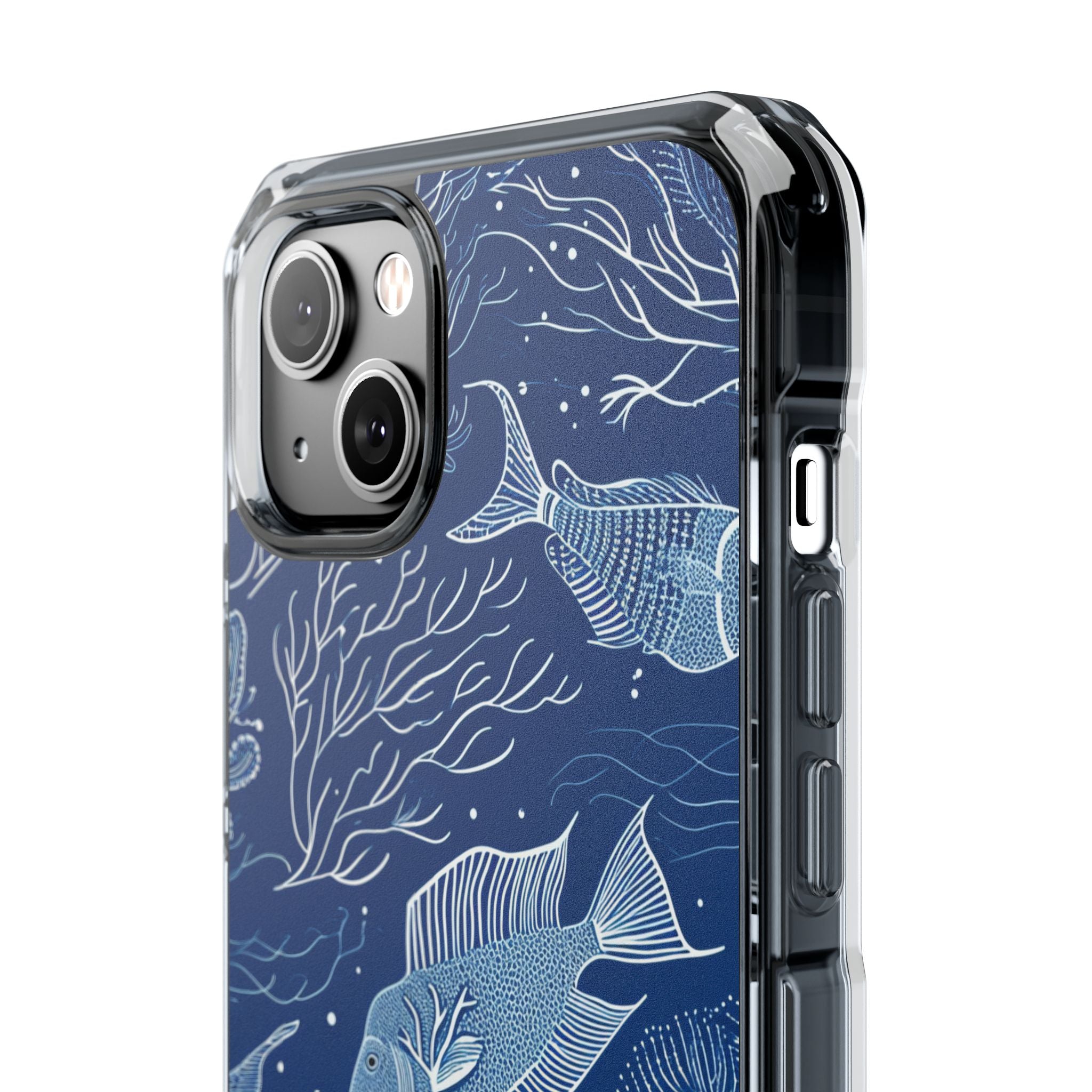 Navy Scale Reef iPhone 14 Plus Case - Impact