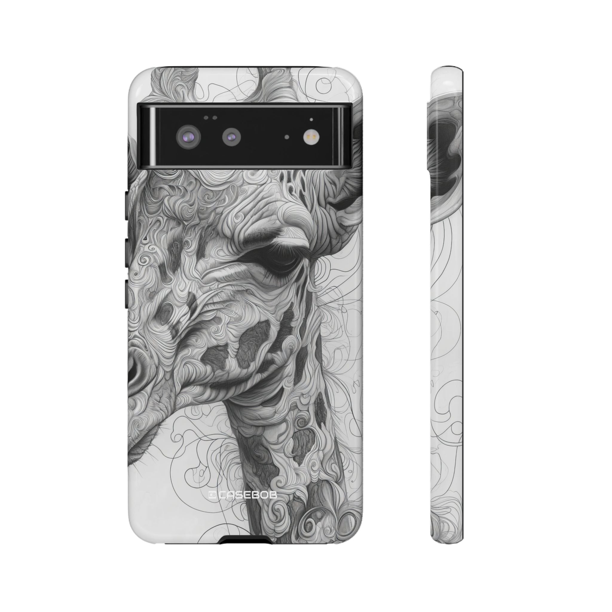 Monochrome Giraffe - Phone Case for Google Pixel