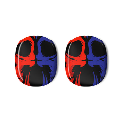 Dual Skulls RedBlue - AirPod Max Case
