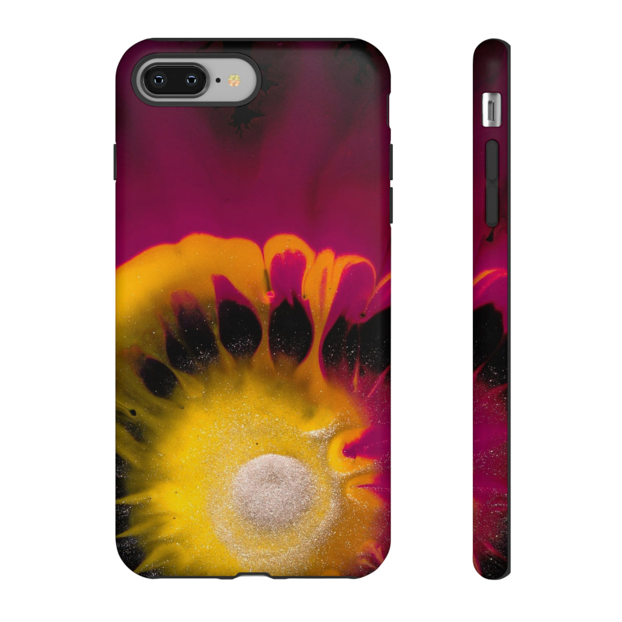 Deep Purple Ink Art iPhone Case (Protective) iPhone 8 Plus Matte Phone Case