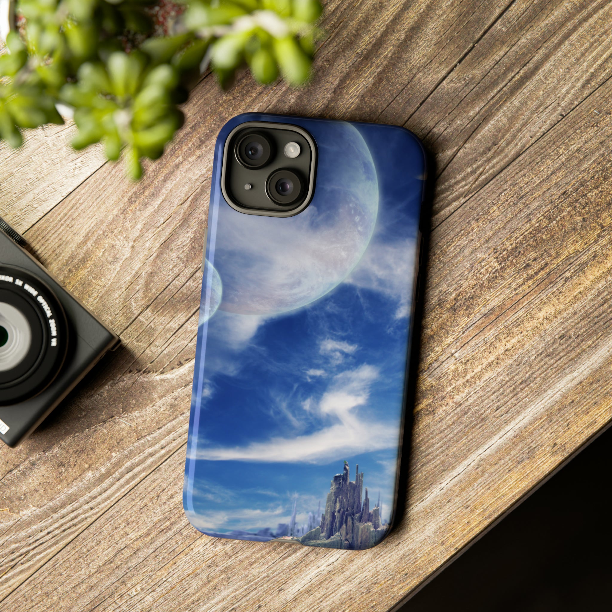 Landscape in fantasy planet 89 - Protective Phone Case